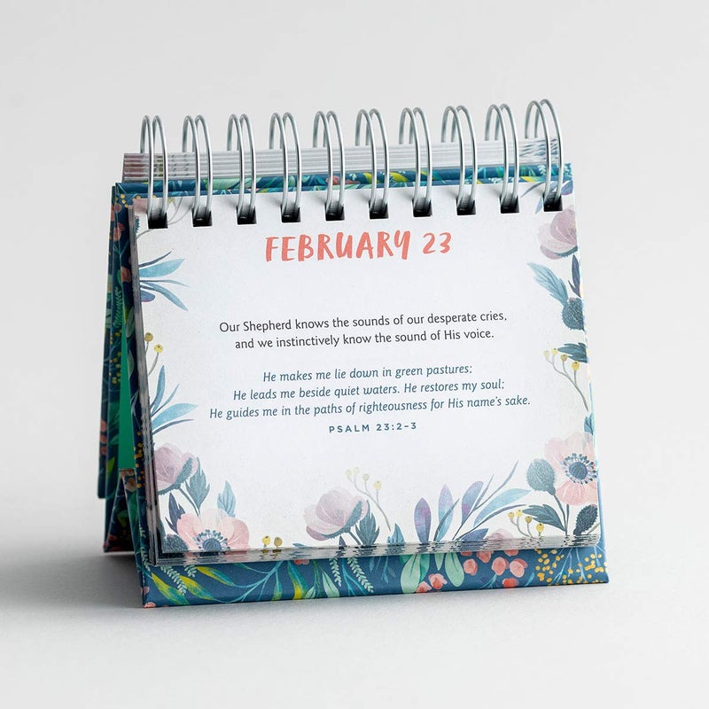 DaySpring - One Minute with God - Perpetual Calendar (J1391), Green, 5 1/2" x 5 1/4" x 1 1/4" - Image 3